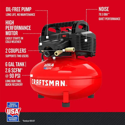 Craftsman 6 Gallon Pancake Air Compressor